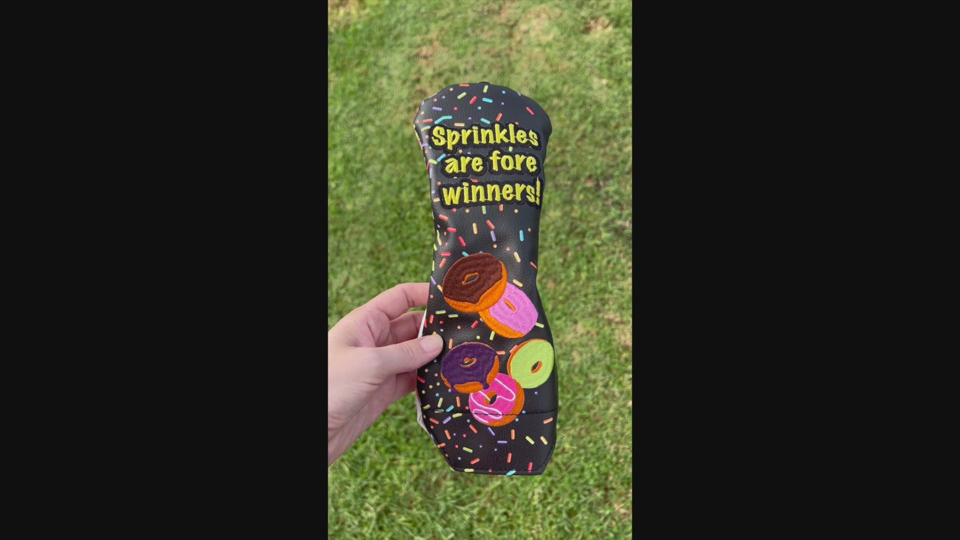 Front & Back Of Sprinkles Are Fore Winners Golf Utility Cover