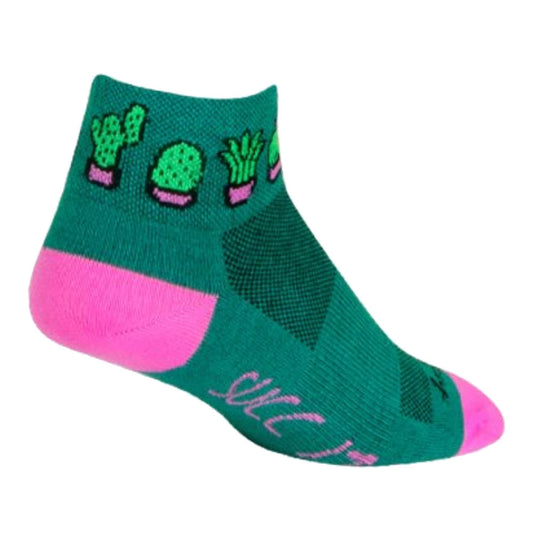 Green & Pink Succ It Up Succulent Socks