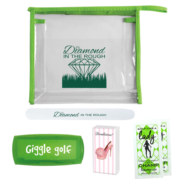 Giggle Golf Diamond In The Rough Survivor Pack: Nail File, Bandaids, Tissues and more!