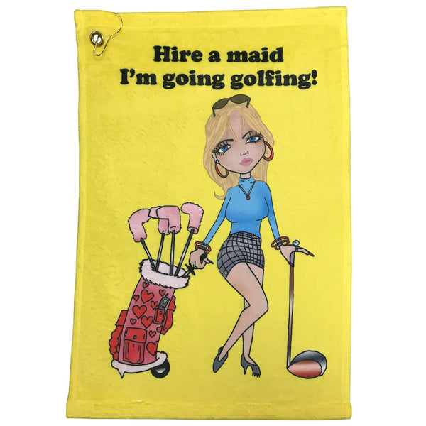 Hire A Maid Golf Towel