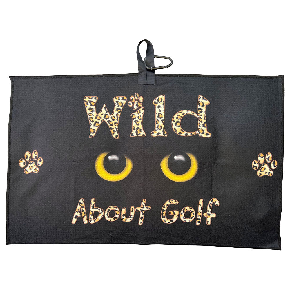 Wild About Golf Waffle Golf Towel