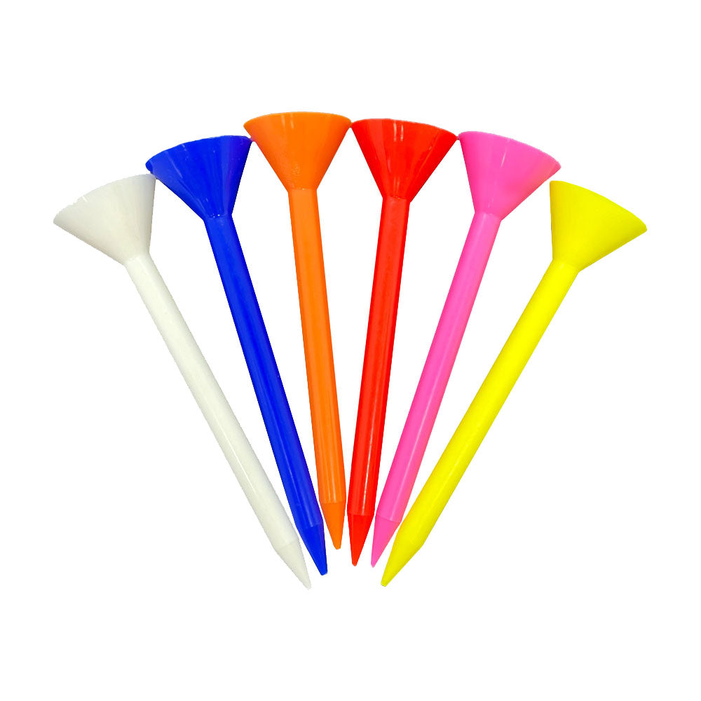 Giggle Golf 6 Plastic Martini Shaped Golf Tees, 3.25"