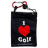 Giggle Golf I Love Golf Black Tee Bag