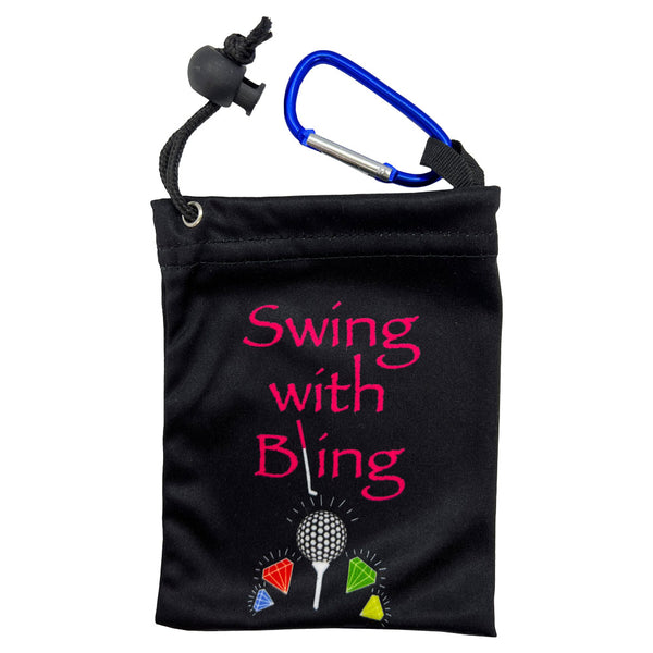 Giggle Golf Swing With Bling Black Tee Bag