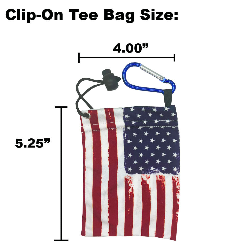 USA Flag Golf Tee Bag