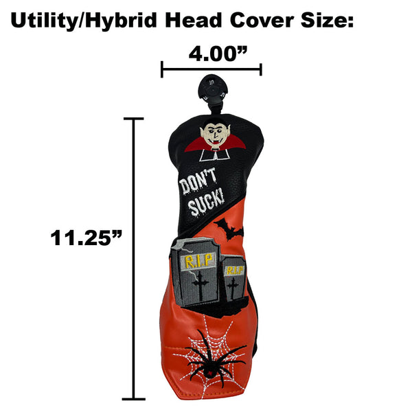 Giggle Golf Halloween Hybrid / Utility Head Cover Size