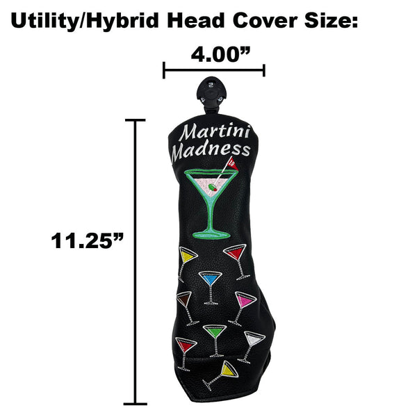 Giggle Golf Martini Madness Hybrid/Utility Head Cover Size