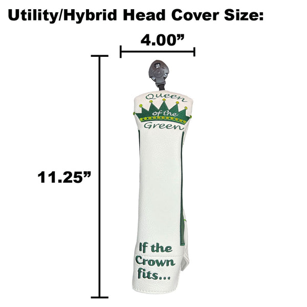 Giggle Golf Bling Queen Of The Green Hybrid / Utility Head Cover Size