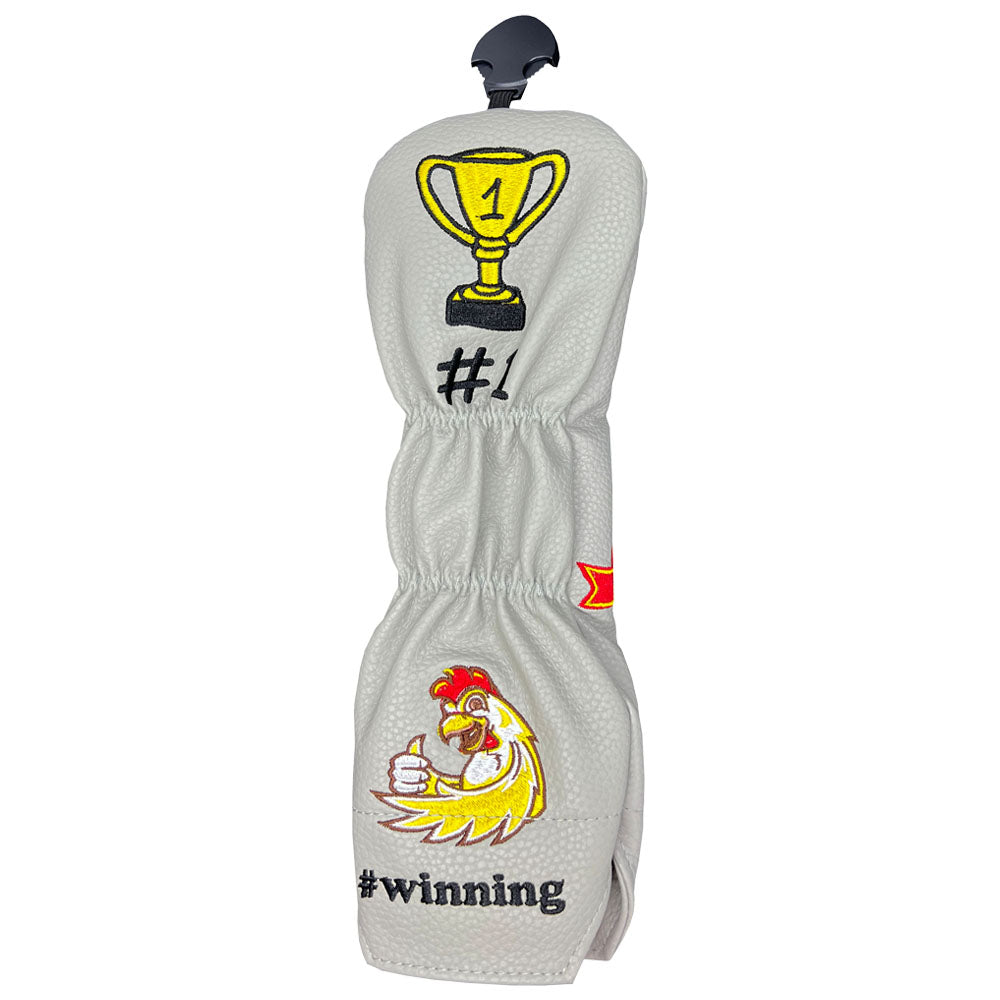 Giggle Golf Gray Winner Winner Chicken Dinner Hybrid / Utility Head Cover