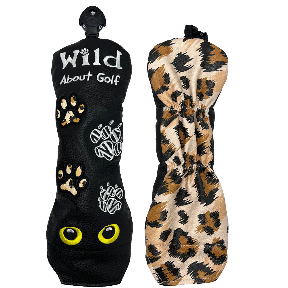 Giggle Golf Wild About Golf Hybrid / Utility Golf Club Cover, Front & Back