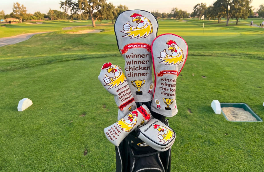 Winner Winner Chicken Dinner 3-Piece Golf Head Cover Set