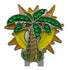bling palm tree ball marker with magnetic sun shaped hat clip