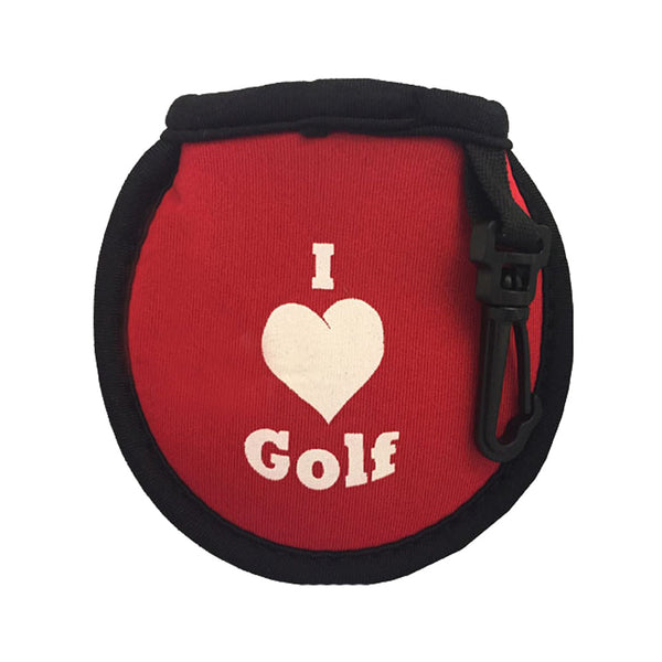 i love golf ball cleaning pouch