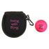 swing with bling golf ball cleaner with pink golf ball