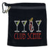 club scene (martinis) clip on bling golf accessory bag