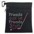 Friends Don't Let Friends 3 Putt clip on bling golf accessory bag