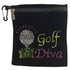 golf diva clip on bling golf accessory bag