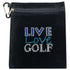 live love golf clip on bling golf accessory bag