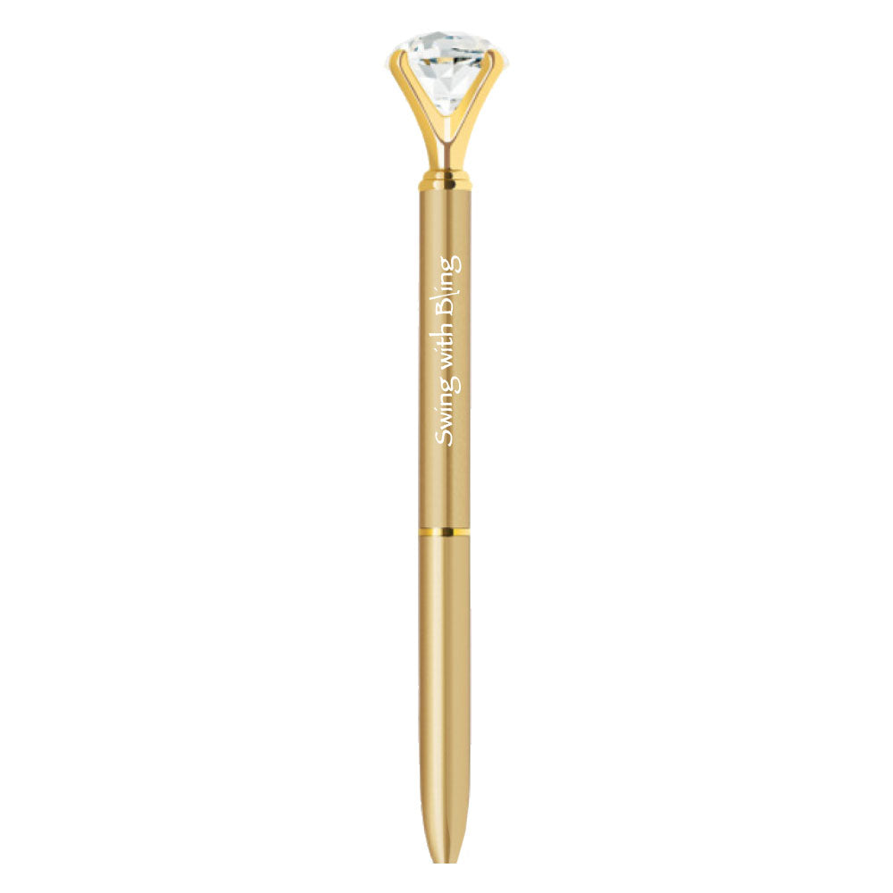 Gold Diamond Top Pen