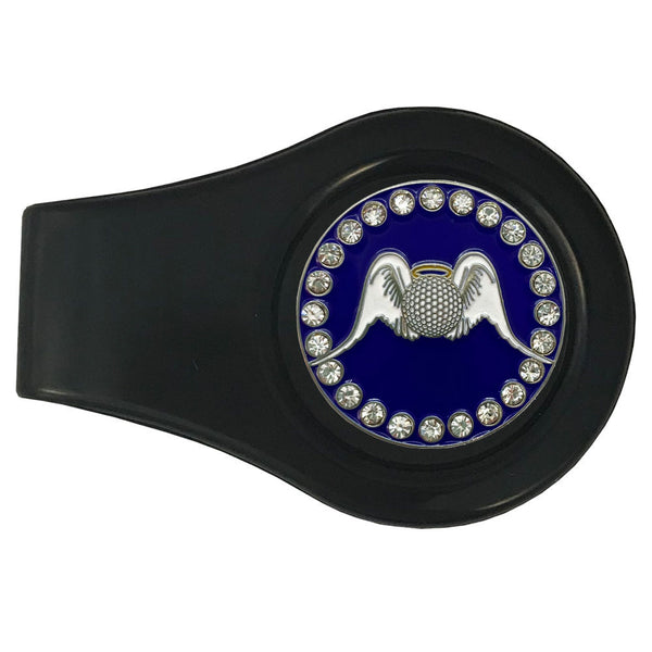 bling golf angel golf ball marker with a magentic black clip