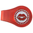 bling red lips golf ball marker with a magnetic red clip