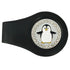 bling black and white penguin golf ball marker with a magentic black clip