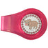 bling pink pig golf ball marker with a magentic pink clip