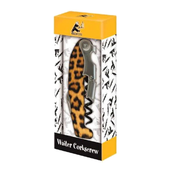 Cheetah/Leopard Print Waiter Corkscrew