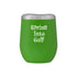Customizable Spring Into Golf Green 12 oz Stainless Steel Tumbler Cup