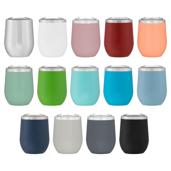 Customizable Garden Themed 12 oz Stainless Steel Tumbler Cup With Lots Of Great Color Options