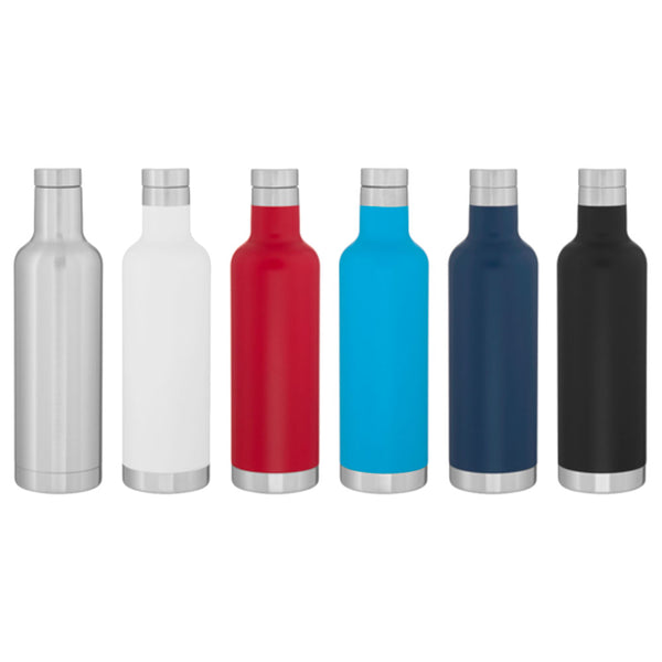 customizable 25 oz stainless steel water bottles with 6 great color options
