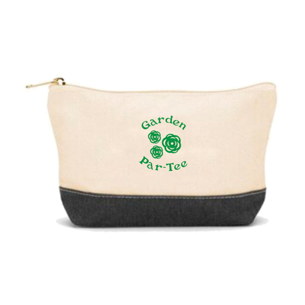 Customizable Garden Cotton Canvas Cosmetic Bags