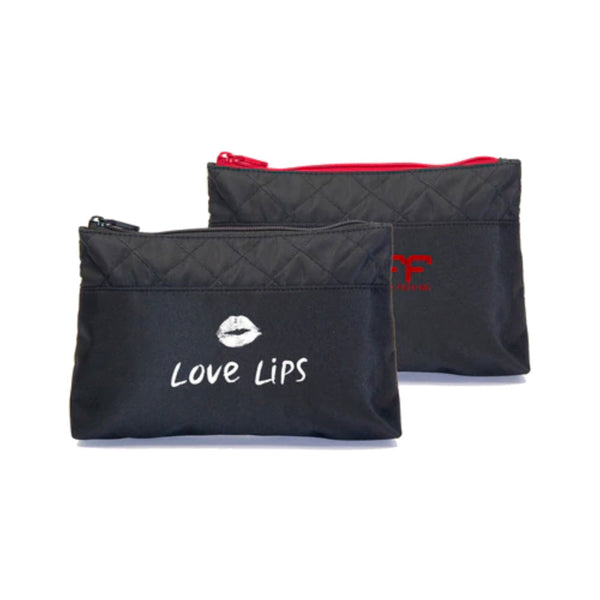 Customizable Black Microfiber Make-Up Bags