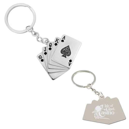 Customizable Royal Flush Key Chain