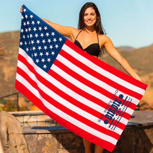 Customizable USA Beach Towel