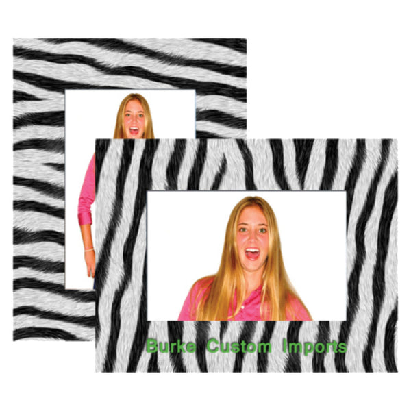 custom zebra print picture frame
