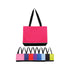Customizable Colorful Zipper Shoulder Tote Bag
