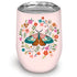 Floral Moth Insulated Stainless Steel Stemless Glass