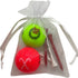Giggle Golf Christmas themed red and green matte golf ball pack