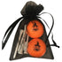 orange pumpkin nike mojo golf balls with four wooden golf tees