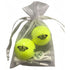 novelty butterfly yellow golf balls with wooden golf tees