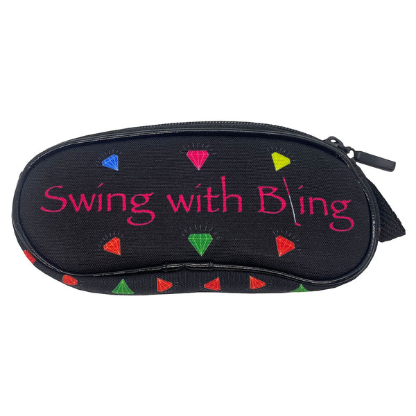 Swing With Bling Soft Zippered Glasses Case Side 2