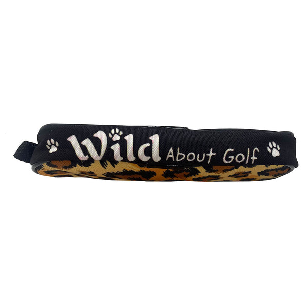 wild about golf zippered glasses case side 3