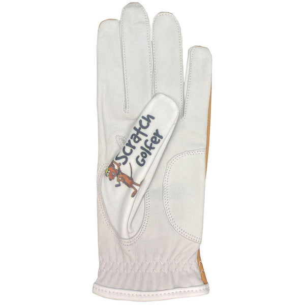 dog women's golf glove with scratch golfer thumb design