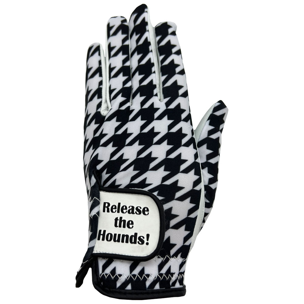 houndstooth women's golf glove - release the hounds strap