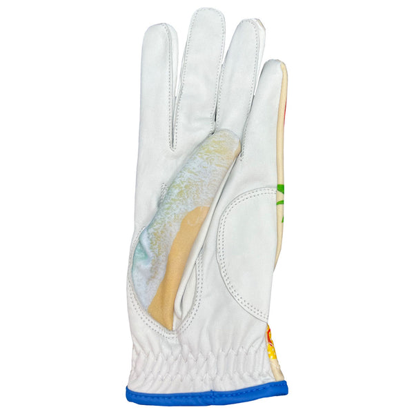 life's a beach women's golf glove with leather palm