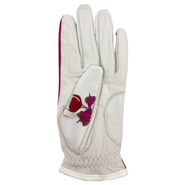 new red wine women's golf glove