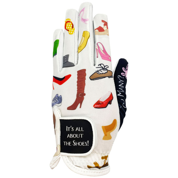 it's all about the shoes women's golf glove