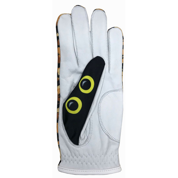 wild about golf women's golf glove with cat eyes design on thumb