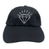 black golf hat for women with a bling diamond design